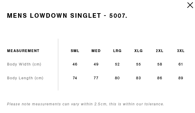 Muster's Singlet - Black (Working 9-5)