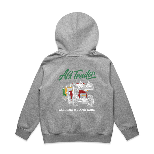 Youth Relax Hoodie - Gray (Working 9-5)