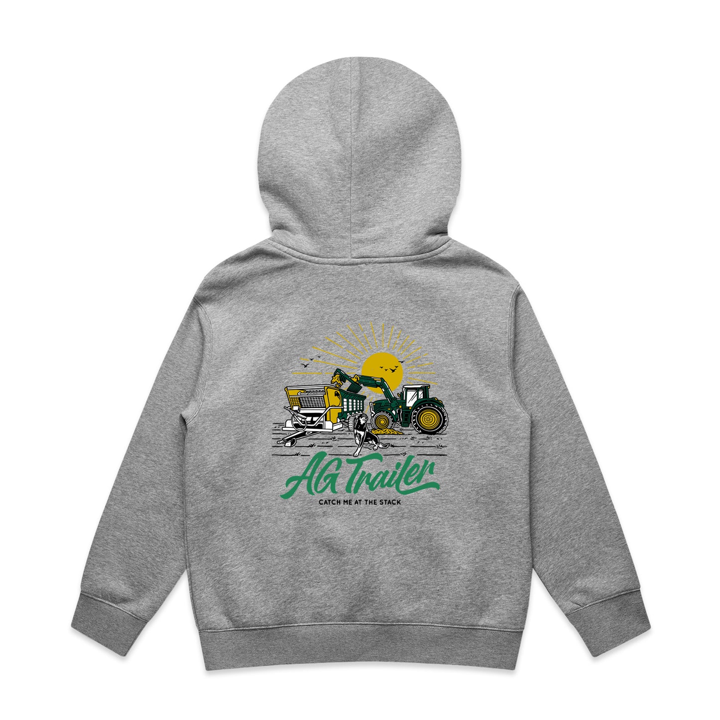 Kids Relax Hoodie - Gray (Catch me at the Stack)