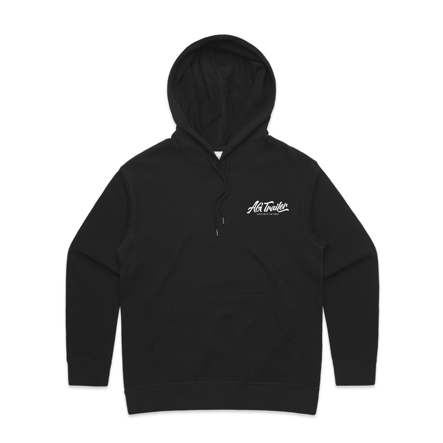 WOMEN'S Hoodie - Black (Catch me at the stack)
