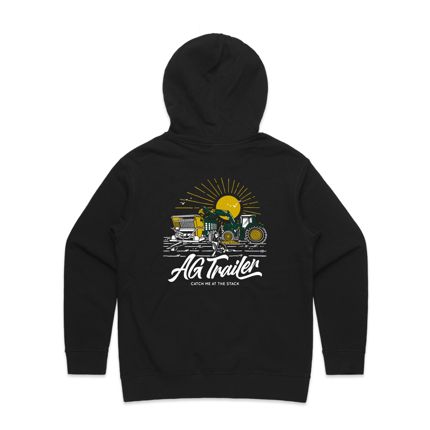 WOMEN'S Hoodie - Black (Catch me at the stack)