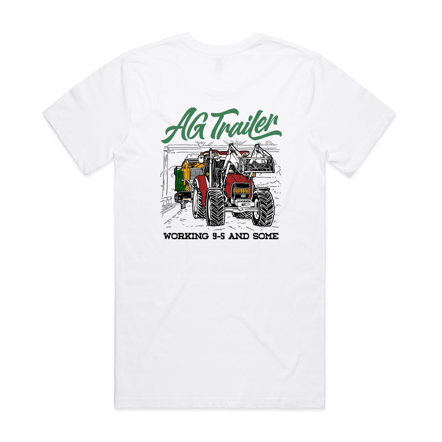 Working 9-5 and Some - Organic Tee (White)