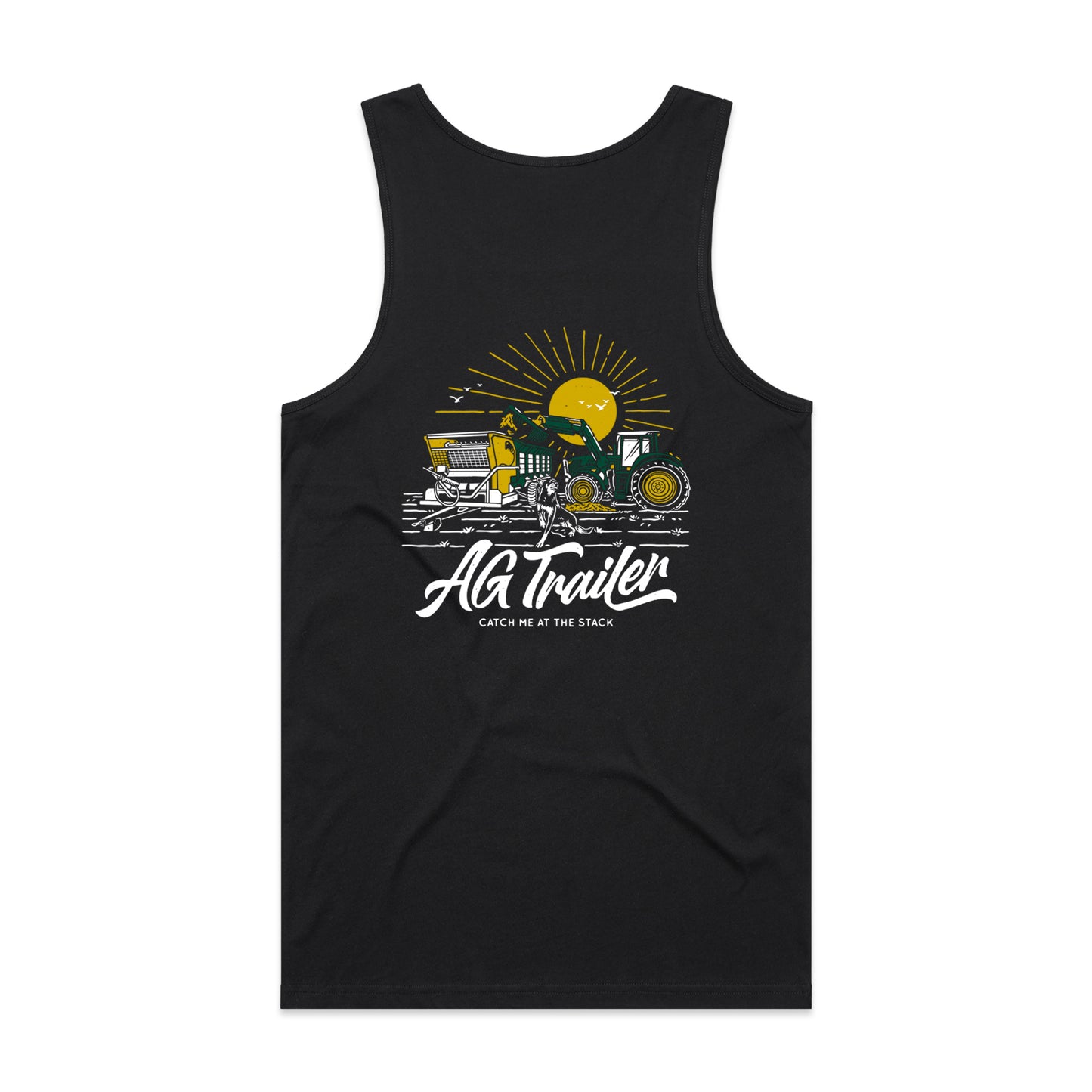 Muster's Singlet - Black (Catch me at the Stack)