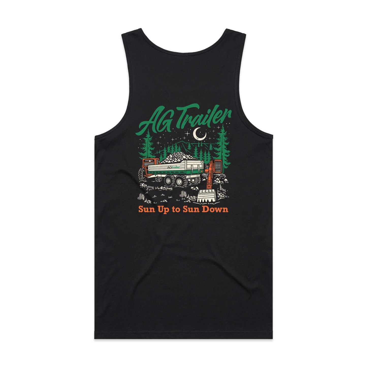 Muster's Singlet - Black (Sun up Sun Down)