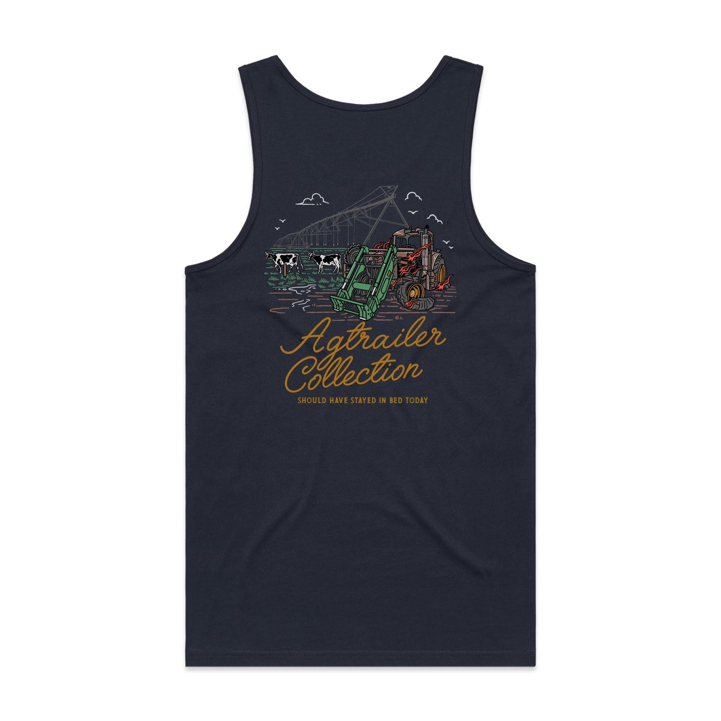 Muster's Singlet - Navy (Stayed In Bed)