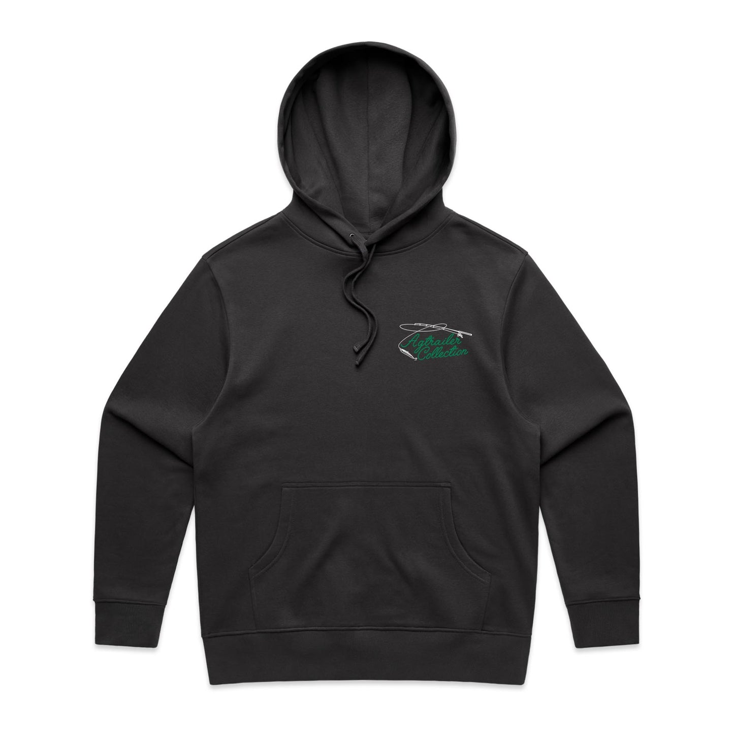 MEN'S FIT Heavy Hoodie - Coal (Back for 3PM Milking)