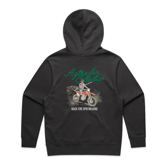 MEN'S FIT Heavy Hoodie - Coal (Back for 3PM Milking)