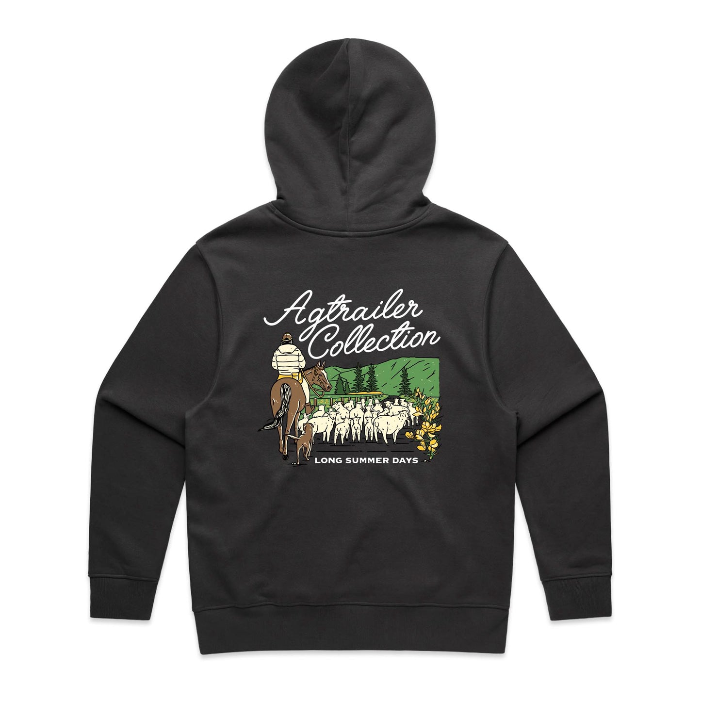 MEN'S FIT Heavy Hoodie - Coal (Long Summer Days)