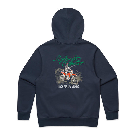 MEN'S FIT Heavy Hoodie -Midnight Blue (Back for 3PM Milking)