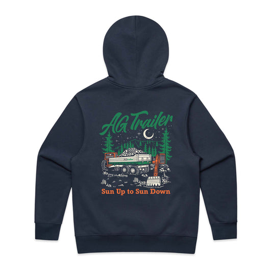 MEN'S FIT Heavy Hoodie - Midnight Blue (Sun Up Sun Down)