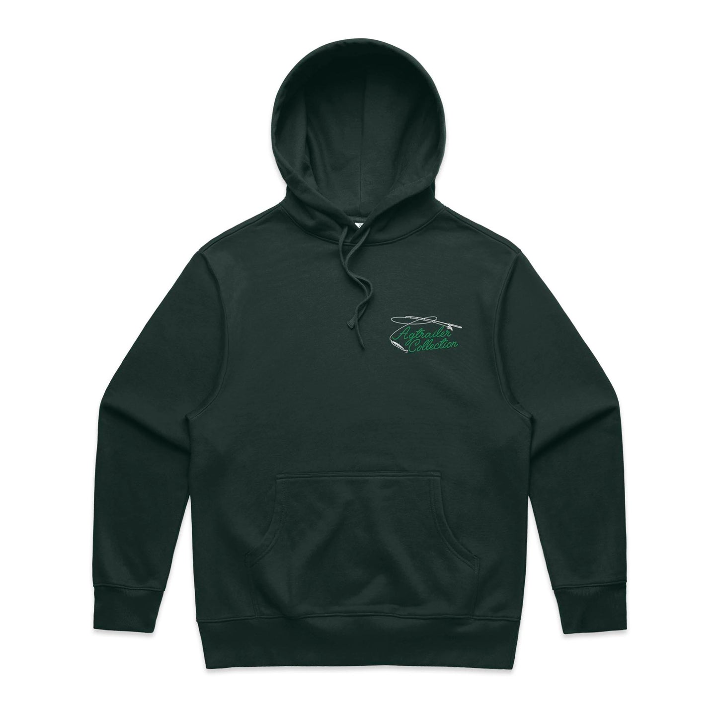 MEN'S FIT Heavy Hoodie -Pine Green (Back for 3PM Milking)