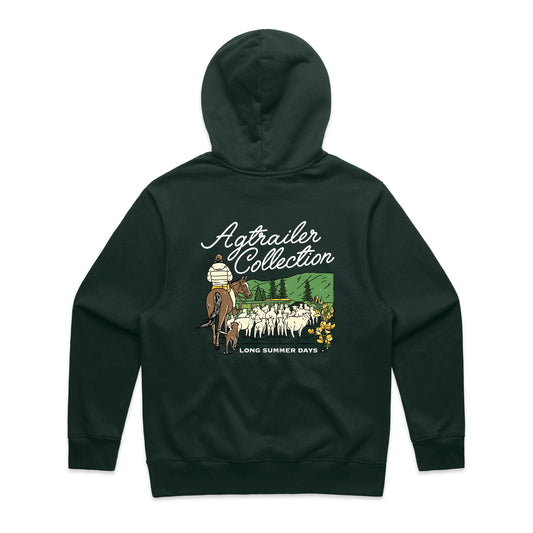 MEN'S FIT Heavy Hoodie - Pine Green (Long Summer Days)