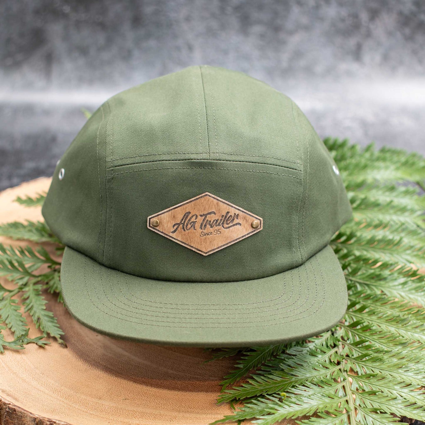 Green Cap with Birch Badge