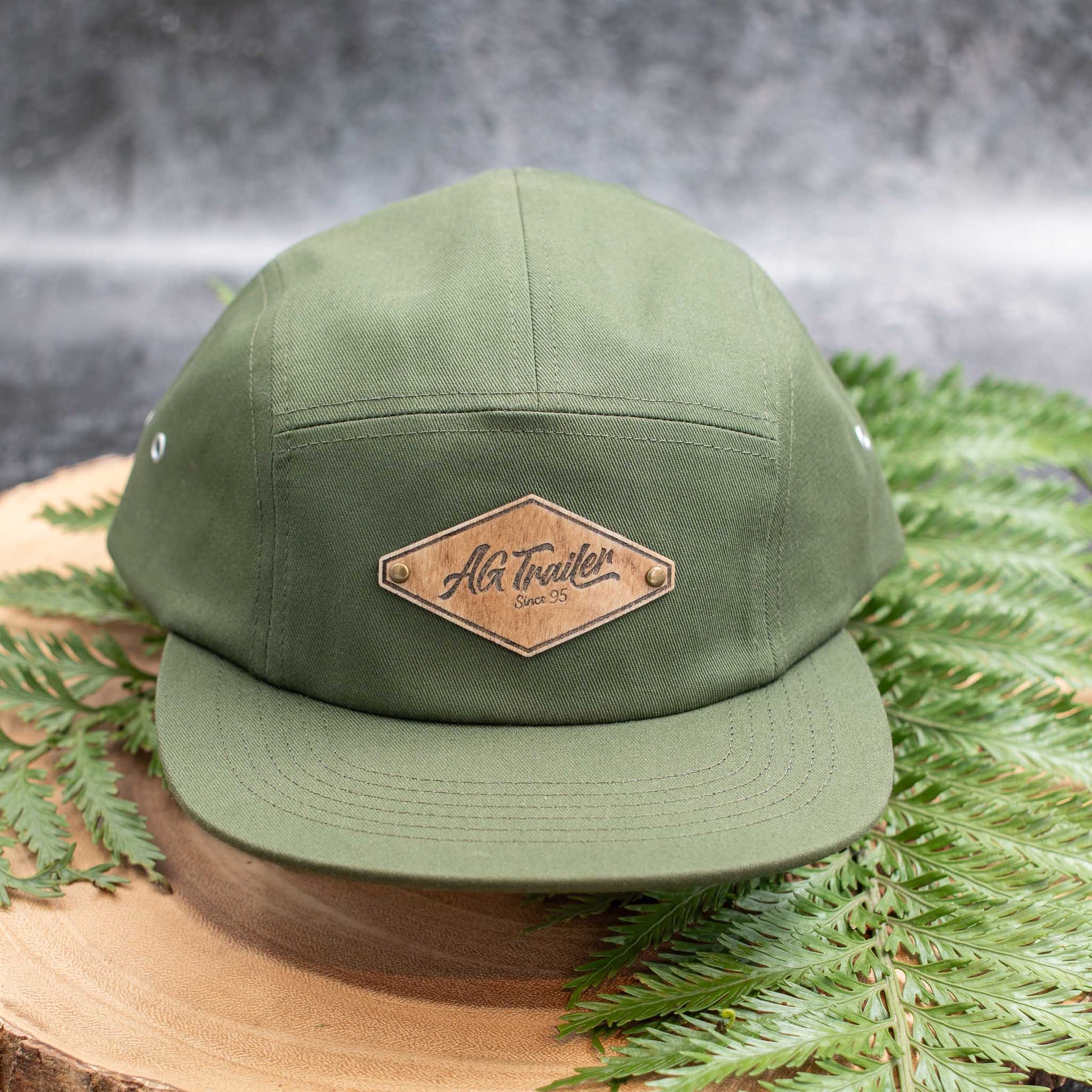 Green Cap with Birch Badge