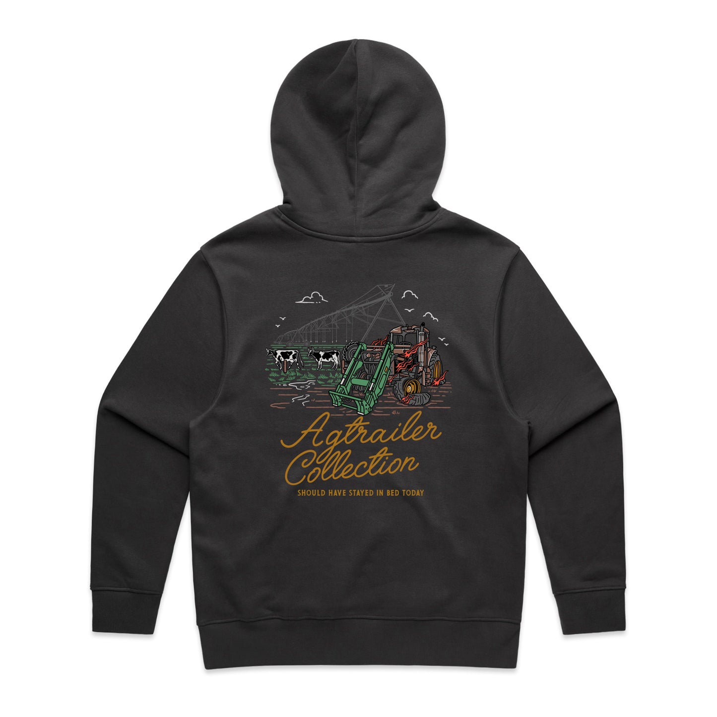Heavy Hoodie 400gsm - Coal - Unisex fit - Should have stayed in bed.
