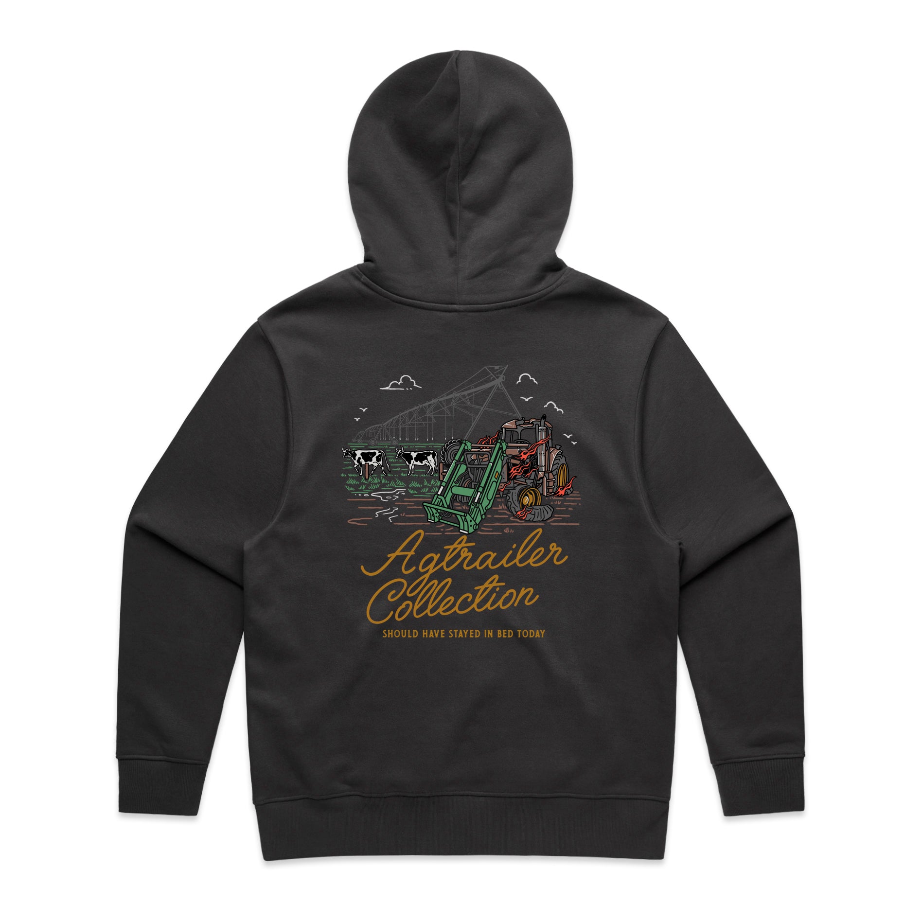 Heavy Hoodie 400gsm - Coal - Unisex fit - Should have stayed in bed.