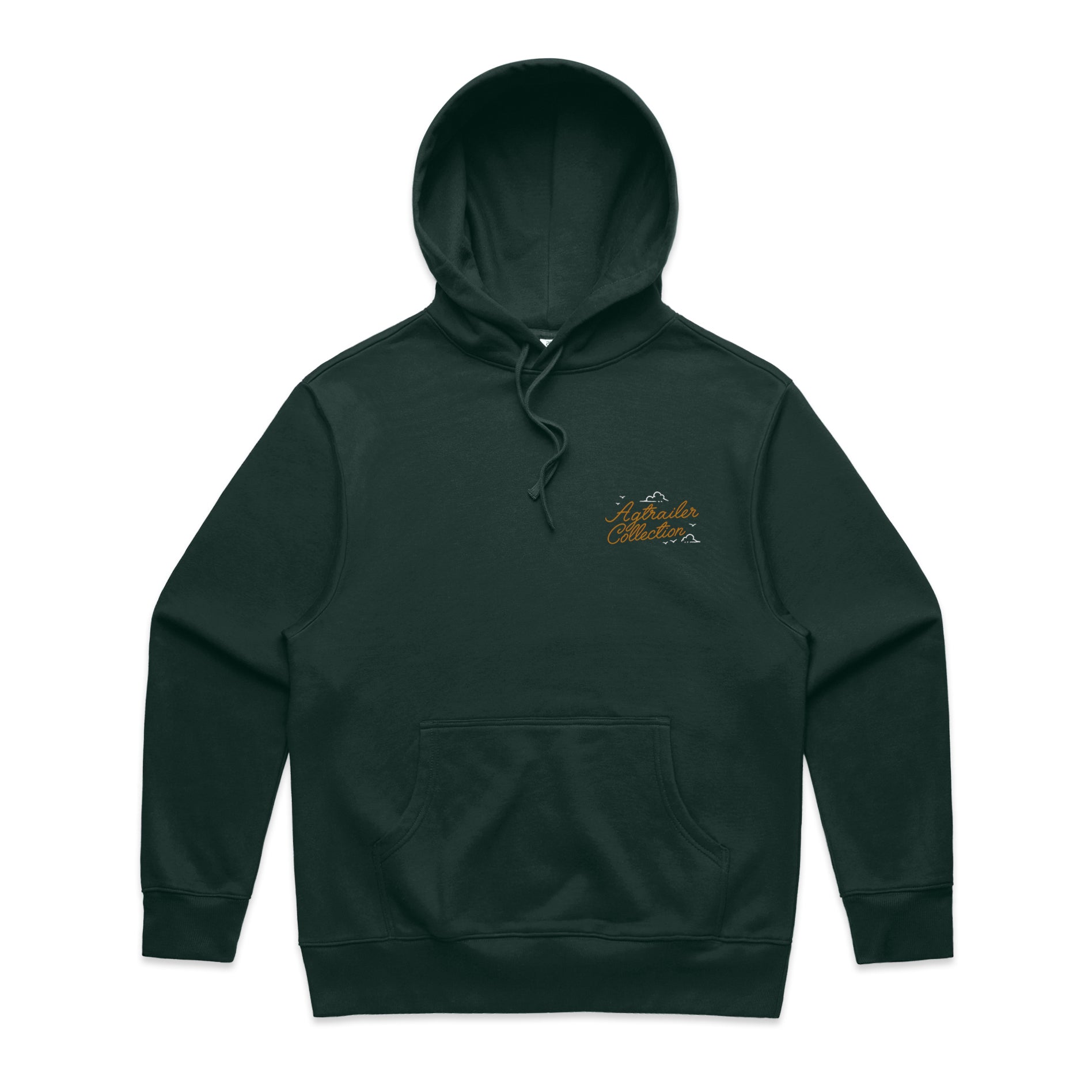 Heavy Hoodie - 400gsm - Pine Green - Front - Should have stayed in bed.