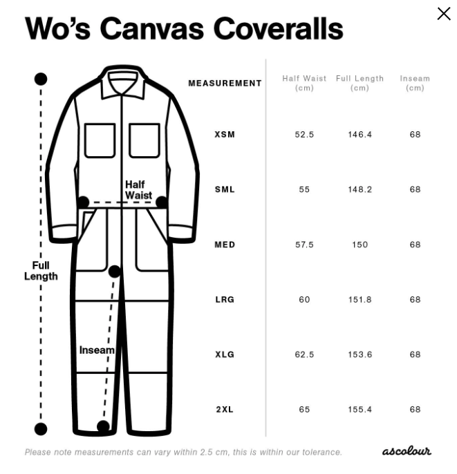 Women's Canvas Coveralls