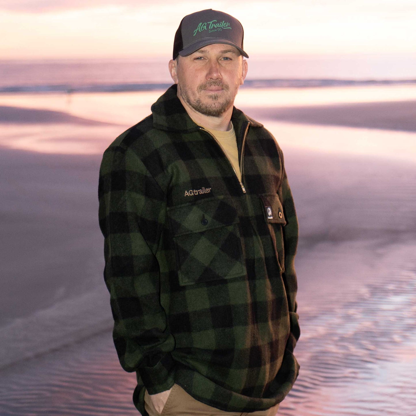 Swanndri Bushshirt Paired with Agtrailer Cap