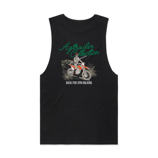 Muscle Tank Top - Black (3PM Milking)