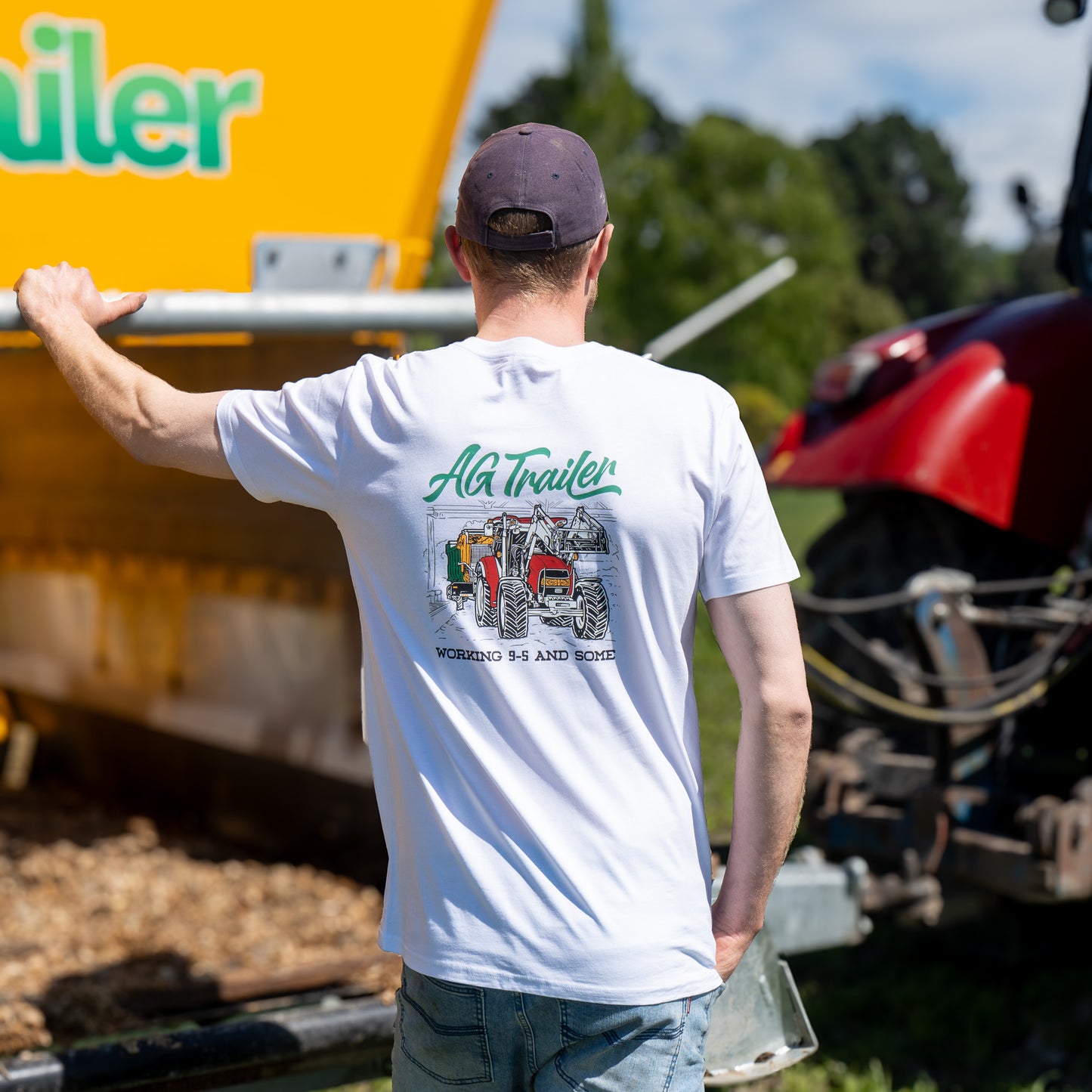 Working 9-5 and Some - Organic Tee (White)